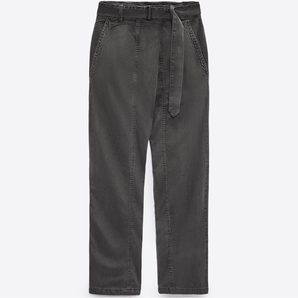 ZARA Belted Utility Pants